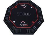 Dessus de table de Poker octogonale de luxe noir