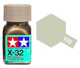 Tamiya Émail - X-32 Titanium Silver 
