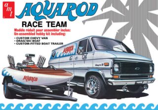 AMT - Aquarod Race Team - Custom Chevy Van & Drag/Ski Boat 1/25