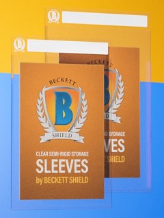 Beckett Shield: Sleeves Semi-Rigid Storage Thick/Large 130pt./ Protecteur Semi-Rigide pour Cartes épaisses 
