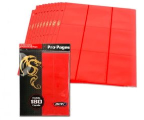 Pages 18 Pocket Sideload 10/Pack - Red