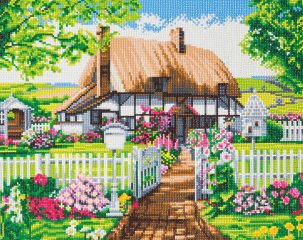 Crystal Art Kit - Rose Cottage
