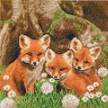 Crystal Art Kit - Fox Cubs