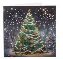 Crystal Art Diamond Painting Card Kit Festive Fir