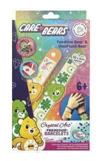Crystal Art Friendship Bracelets Care Bears Funshine Bear & Good Luck Bear