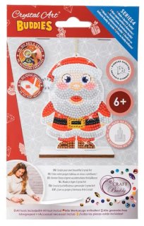 Crystal Art Buddies Diamond Painting Ornaments Kit Santa