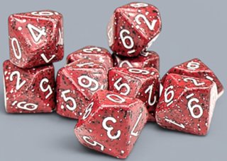 Chessex - Speckled 10 Dés 10 Lava Stone
