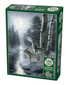Cobble Hill - 1000 Pcs Puzzle - Wolves and Moonlight