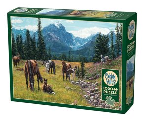 Cobble Hill - 1000 Pcs Puzzle - Horse Meadow