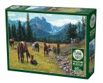 Cobble Hill - 1000 Pcs Puzzle - Horse Meadow