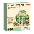 Rolife Green Fountain Garden Shop DIY Miniature House Kit (115 PCS)