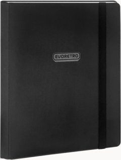 EvoRetro 9 Pochettes Card Binder avec Élastique Noir