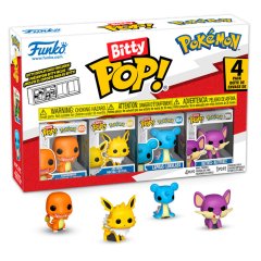 Funko Pop! Bitty Pop Pokémon 4 Pack (Charmander - Jolteon - Lapras - Rattata)