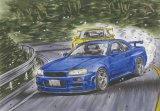 FUJIMI - ISD-22 - Initial D - Skyline GT-R (BNR34) - Kozo Hoshino - 1:24
