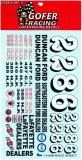Gofer Race Decal Sheet