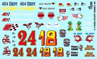 Gofer Racing Stuff Sheet #5 1/24 & 1/25 Decals