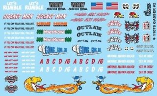 Gofer Racing Gasser #2 1/24 & 1/25 Decals
