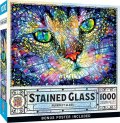 Master Pieces Puzzle Stained Glass Purrfect Glass 1000 PCS