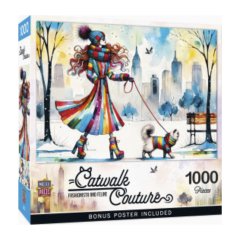 Master Pieces Puzzle Catwalk Couture Fashion And Feline 1000 PCS