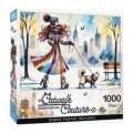 Master Pieces Puzzle Catwalk Couture Fashion And Feline 1000 PCS