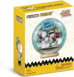 Puremind Snoopy Snowman Season Wooden Crystal Ball