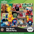 Master Pieces Puzzle Sesame Street Big Bird Block Party 1000 PCS