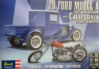 Revell - 1929 Ford Model A Hot Rod Pick Up With California Street Chopper 1/25
