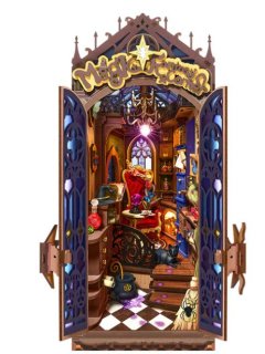 Rolife Magic Fantasy Corner DIY Book Nook Shelf Inset