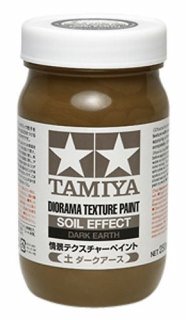 Tamiya - Diorama Texture Paint Soil Effect Dark Earth 250ml