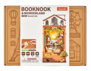 Rolife Sunset Isle DIY Booknook Shelf Insert (284 PCS)
