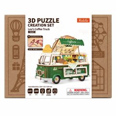 Rolife Leo Coffee Truck 3D Wooden Puzzle (189 PCS)