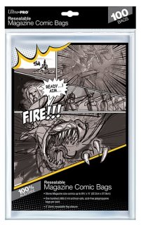 Up Magazine Size Bags Resealable - 8 3/4 X 11