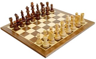 We Game Chess Set 15in Walnut Board