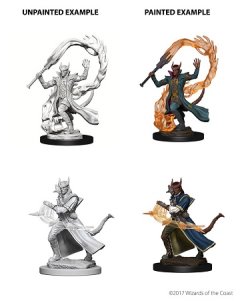 DnD Unpainted Mini: Tiefling Male Sorcerer