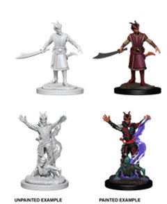 D&D Unpainted Minis: Male Tiefling Warlock