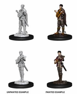 D&D Unpainted Minis: Female Half-Elf Bard