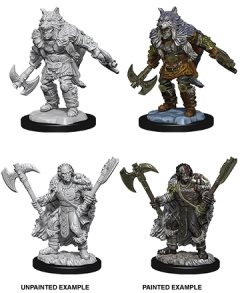 D&D Unpainted Minis: Male Half-Orc Barbarian