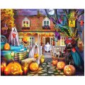 White Mountain Halloween Dog House 1000 PCS Puzzle