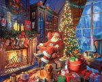 White Mountain Sleepy Santa 1000 PCS Puzzle