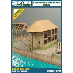 Stationary Dockyard Crane 1/72 Laser Cut