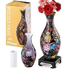Pintoo Puzzle Vase Elegant Floral Print 160 pièces