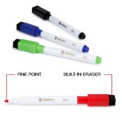 4 marqueurs effaçables à sec à Fine Pointe/ Fine Point Dry Erase Markers Asst. 4