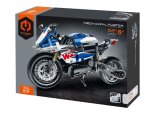 IM.Master Building Block Motorcycle White And Blue