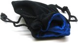 Sacs à Dés (GRAND) en velours avec couleur a l'intérieur / Black Velvet Dice Bag 3.5 X 2 With Colored Inside Black Velvet Dice Bag 5 X 8 With Colored Inside LARGE