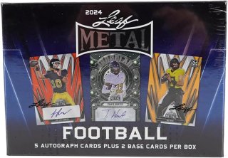2024 Leaf Pro Set Metal Football 6 Autograph Cards Per Box
