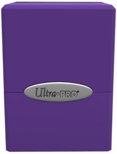 Up Deck Box/Boite de Rangement pour cartes - Satin Cube Royal Purple / Mauve