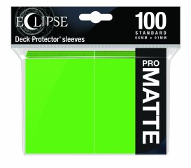 Up Deck Protector Eclipse Lime Green Matte 100Ct / Étuis Protectrices Eclipse Vert Lime Mat