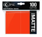 Up Deck Protector Eclipse Pumpkin Orange Matte 100Ct / Étuis Protectrices Eclipse Orange Citrouille