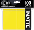 Up Deck Protector Eclipse Lemon Yellow Matte 100Ct / Étuis Protectrices Eclipse Jaune Citron Mat