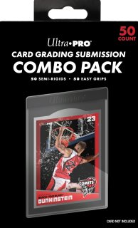 Ultra-Pro Card Grading Submission Combo Pack (50 Semi-Rigids + 50 Easy Grips)